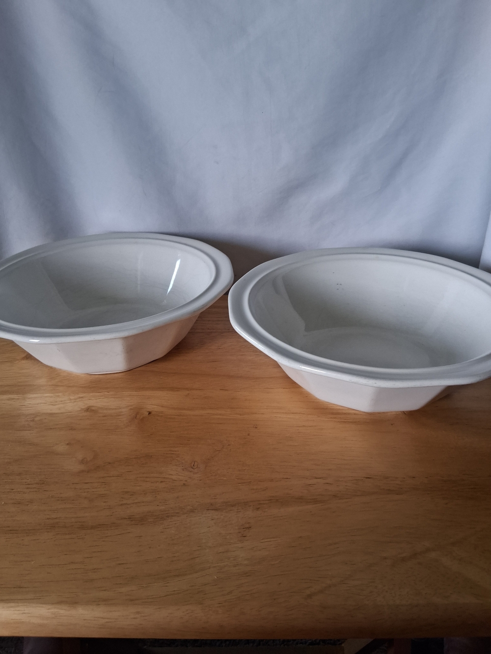 Pfaltzgraff White Ceramic Serving Bowls - Set of 2 - Picture 3 of 6